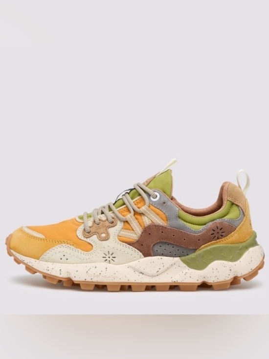 Flower Mountain Shoes - NWT Flower Mountain YAMANO 3 UNI Suede and technical fabric sneakers - Ocher